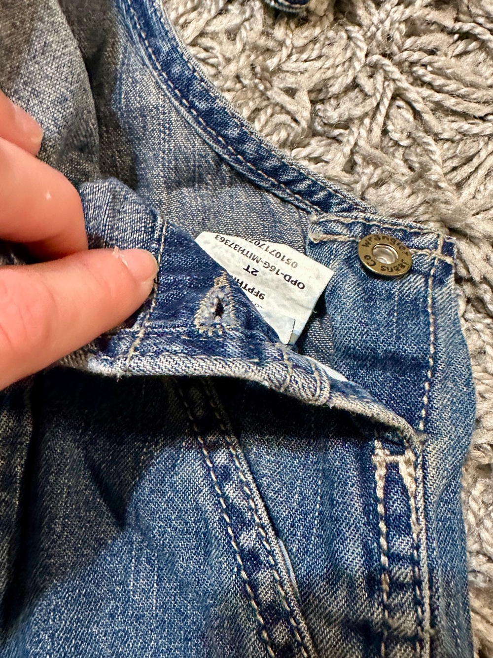 Wonderkids Denim Pull-On Jeans in Navy and Blue - Picture 12 of 16